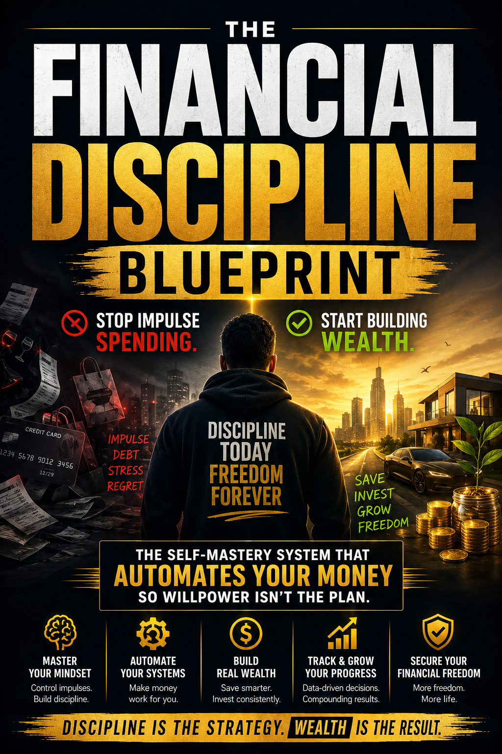 The Financial Discipline Blueprint — stop impulse spending and automate wealth building, PDF guide cover